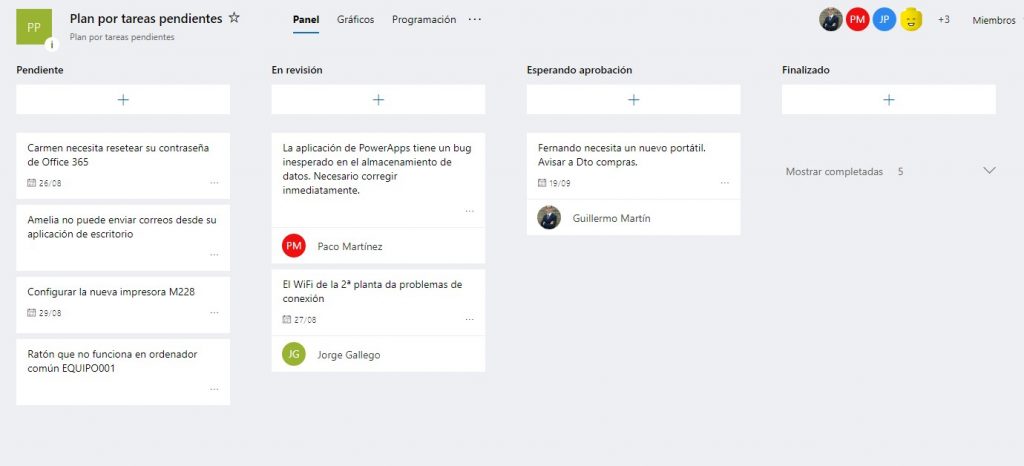 Cómo organizar Planner con depósitos por tareas pendientes