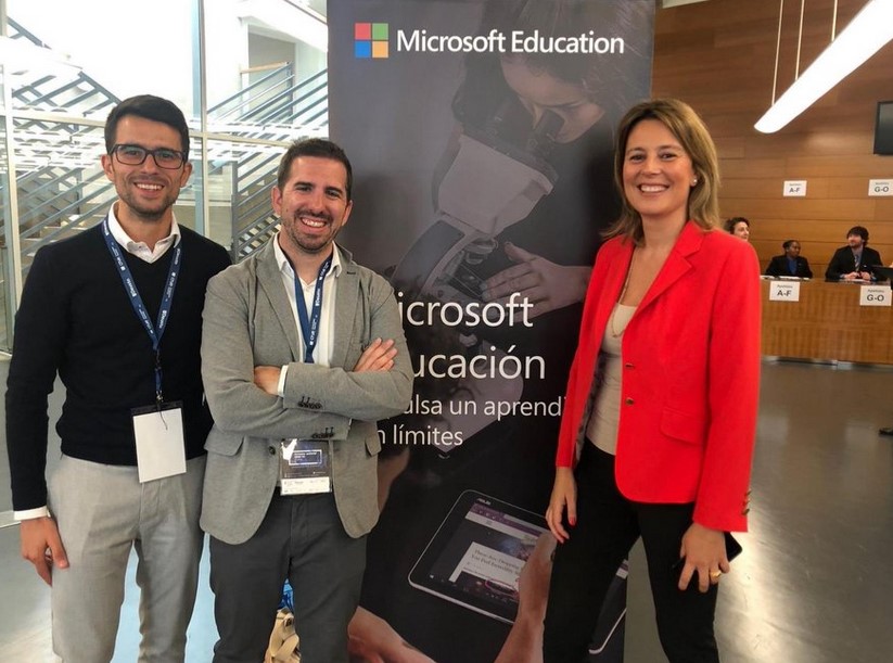 Belén Gancedo, Directora de Educación de Microsoft Ibérica, junto a su equipo.