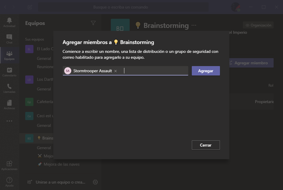 Agregar miembros al canal de Microsoft Teams