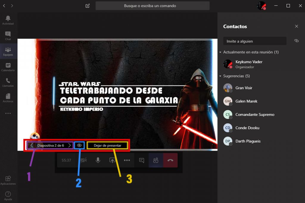 Como compartir una presentación de power point en microsoft teams