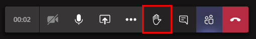 Nueva funcion de levantar la mano en Microsoft Teams