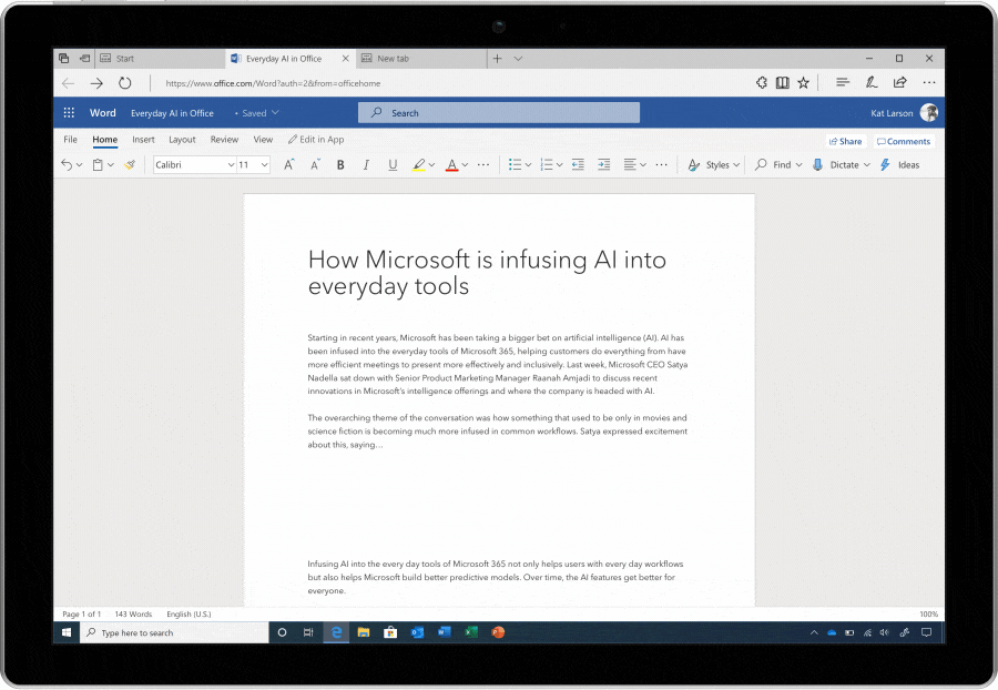 Microsoft lanza la transcripción automática para Word online