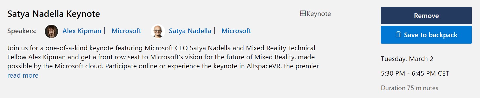 Satya Nadella Keynote Microsoft Ignite 2021