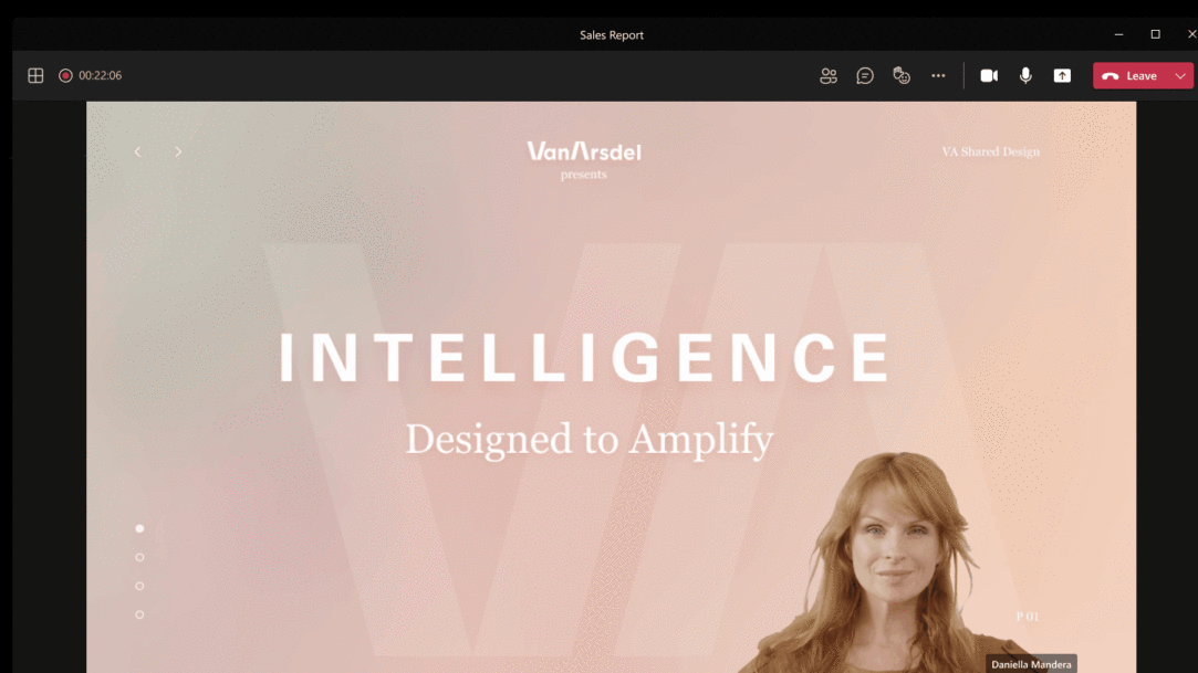 Modo presentador en Microsoft Teams