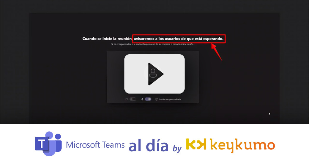 ¿Cómo eliminar la sala de espera en una reunión de Microsoft Teams?