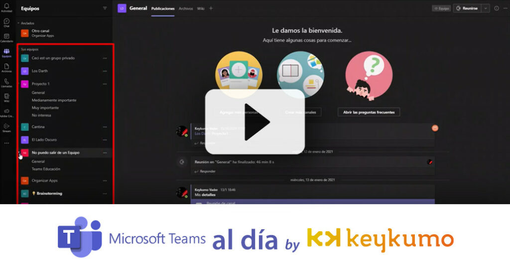 ¿Cómo mantener el orden en Microsoft Teams?