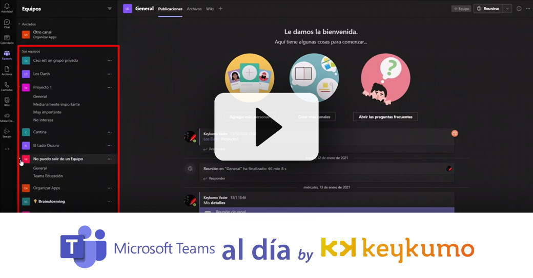 ¿Cómo mantener el orden en Microsoft Teams?