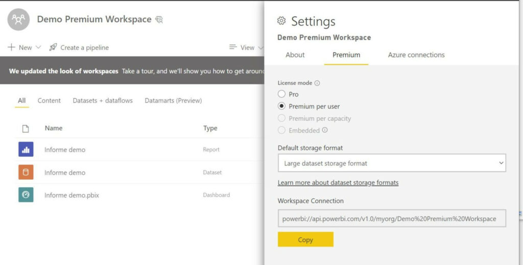 Premium Workspace Power BI